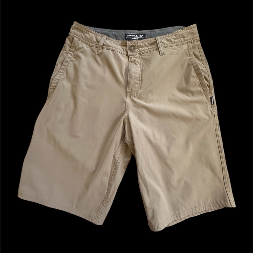 O'Neill Men's Khaki Flat Front Hybrid Shorts